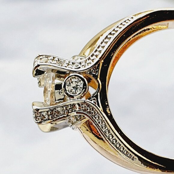 💎Noble Fashion Gemstone Cubic Zircon Chunky Rings for Women, INDN8217 - Picture 8 of 9